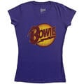 David Bowie Vintage Diamond Dogs Logo Purple S Damen T-Shirt