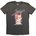 David Bowie Aladdin Sane Charcoal Grey M T-krekls