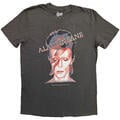 David Bowie Aladdin Sane Charcoal Grey XL T-Shirt