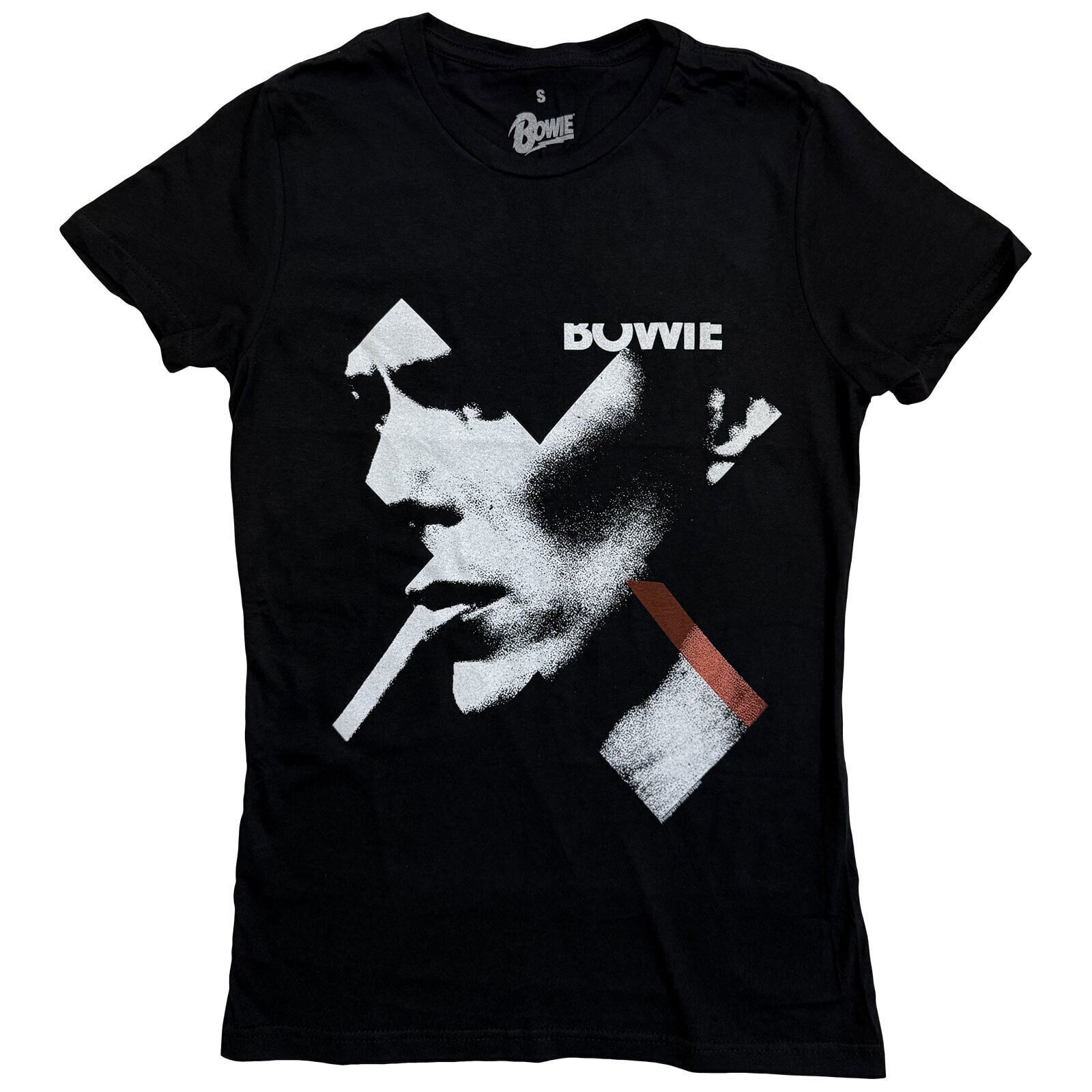 Skjorte David Bowie X Smoke Red Black XL Dame Skjorte