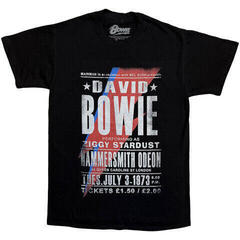 Skjorte David Bowie Hammersmith Odeon Black XL Skjorte
