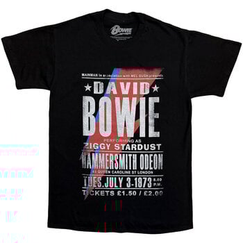 T-shirt David Bowie Hammersmith Odeon Black 2XL T-shirt - 1