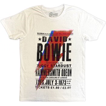 T-shirt David Bowie Hammersmith Odeon White L T-shirt - 1
