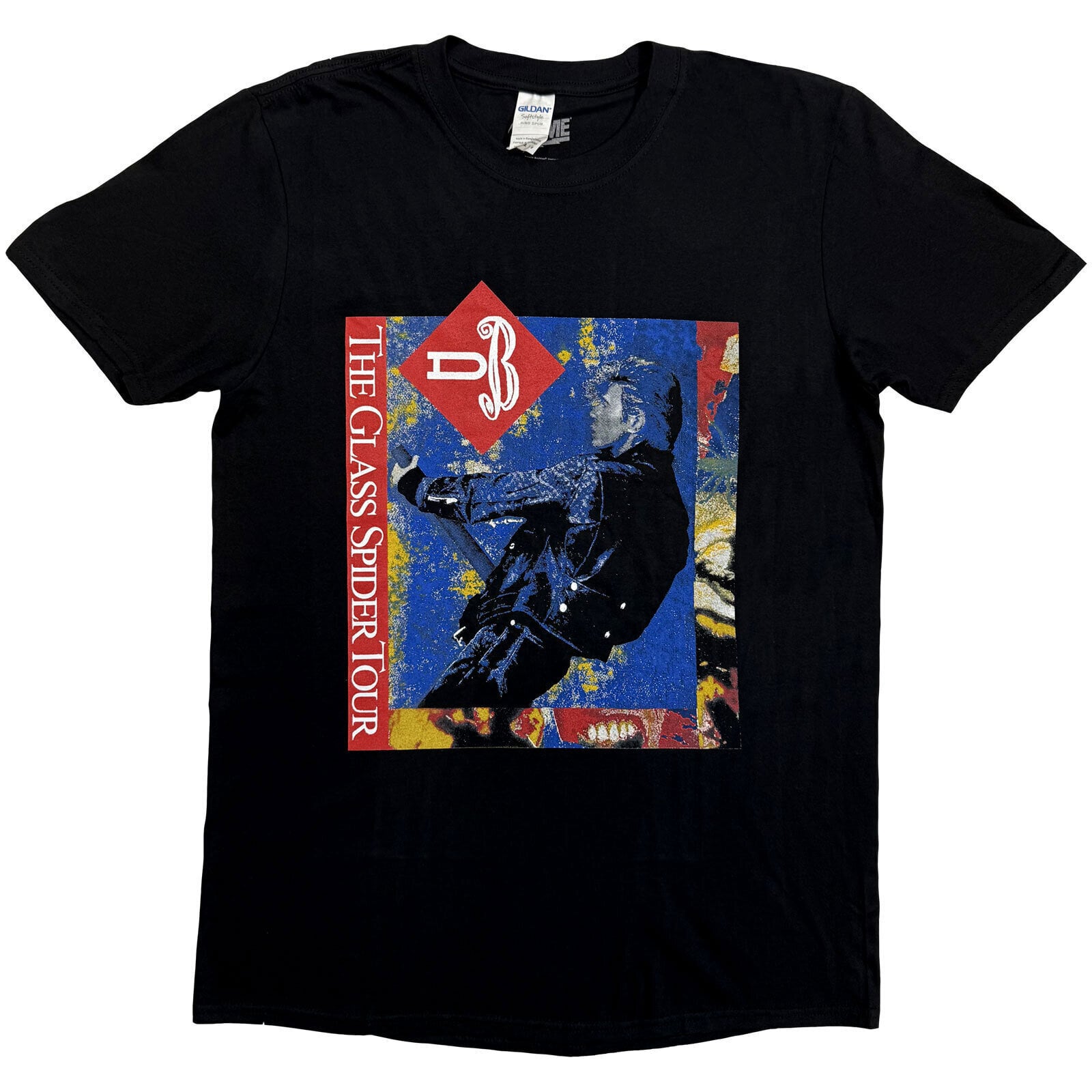 Shirt David Bowie Glass Spider Tour (Back Print) Black M Shirt