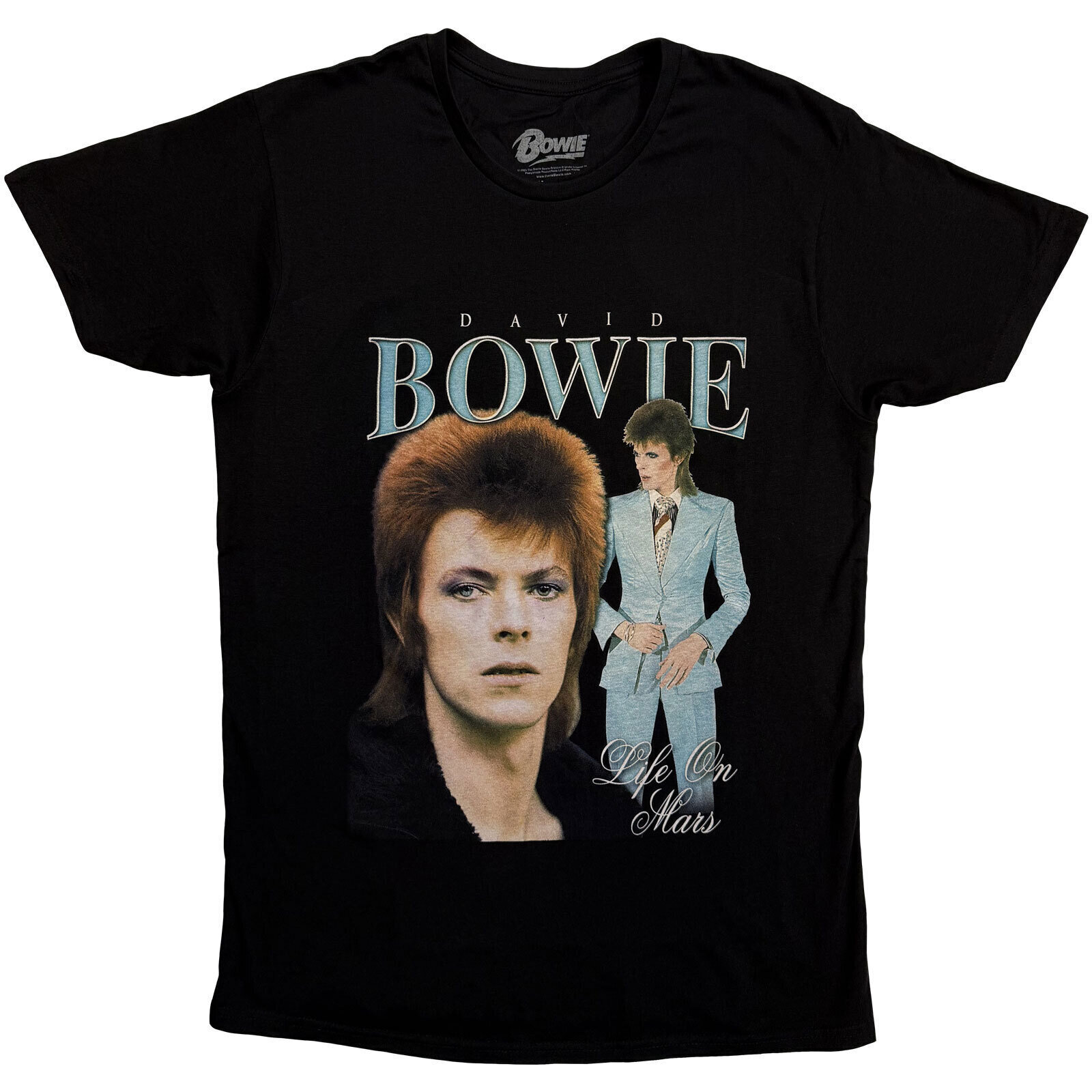 T-särk David Bowie Life on Mars Homage Black 3XL T-särk