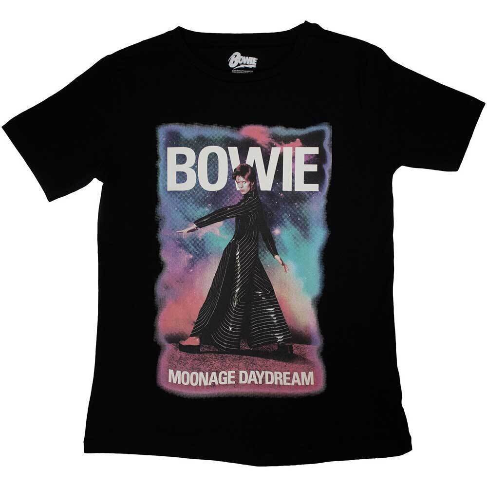 Tricou David Bowie Moonage 11 Fade Black S Damă Tricou