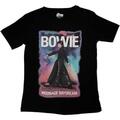 David Bowie Moonage 11 Fade Black M Feminino T-shirt