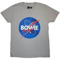 David Bowie Starman Logo Grey XL T-Shirt