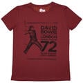 David Bowie Rainbow Theatre Red M Ladies T-Shirt