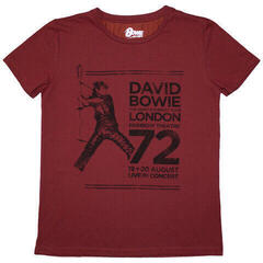 T-shirt David Bowie Rainbow Theatre Red XL Feminino T-shirt