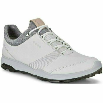 Golfsko til kvinder Ecco Biom Hybrid 3 Womens Golf Shoes hvid-Sort 41 - 1