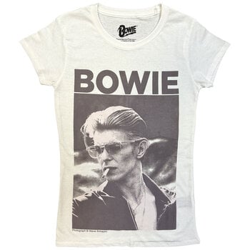T-Shirt David Bowie Smoking White M Ladies T-Shirt - 1