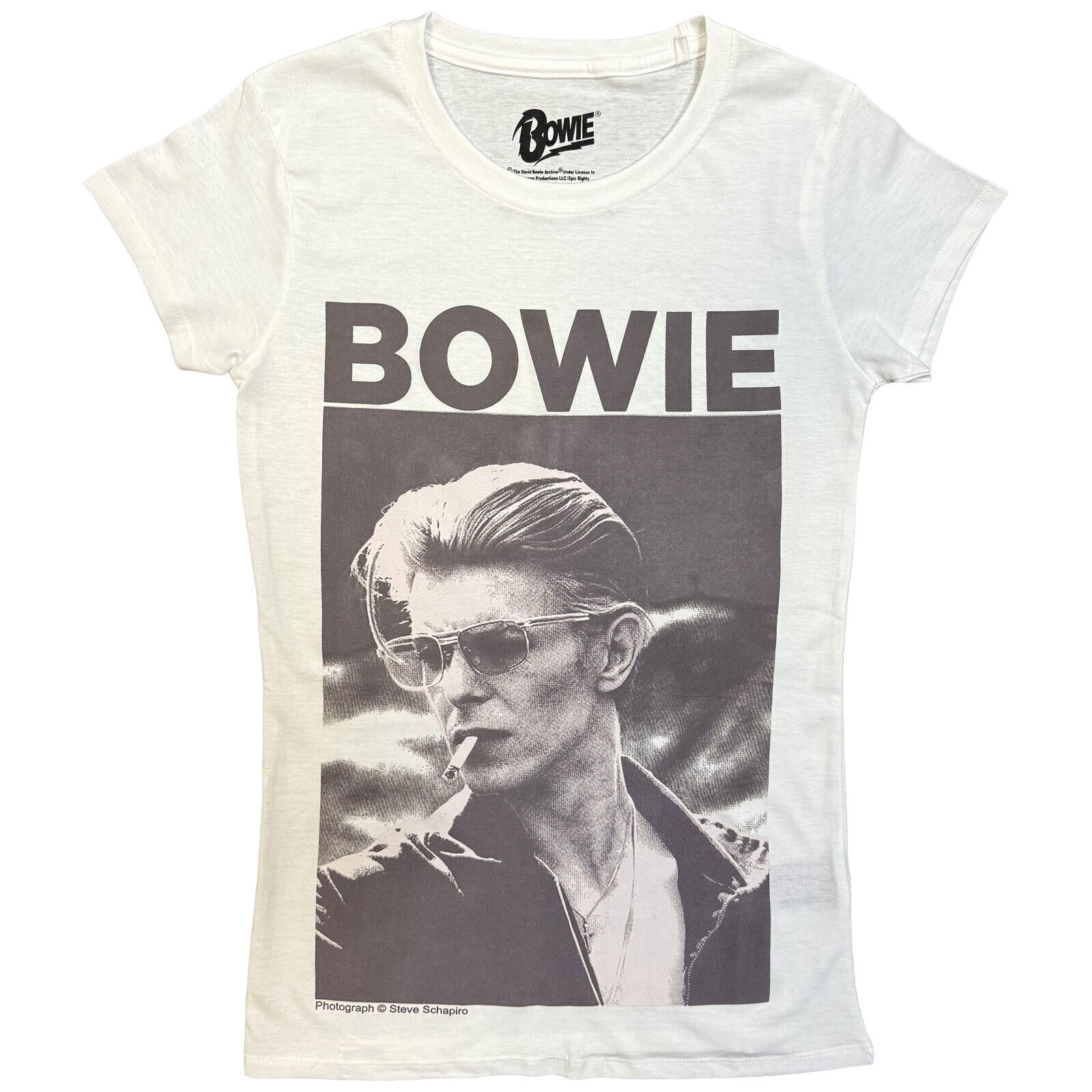 Shirt David Bowie Smoking White XL Dames Shirt