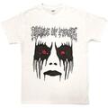 Cradle Of Filth Dani Make Up (Back Print) White XL T-Shirt