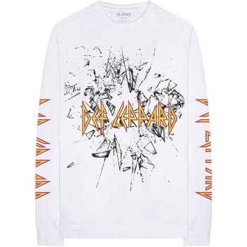 T-shirt Def Leppard Shatter (Sleeve Print) White XL T-shirt - 1
