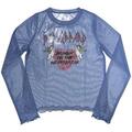 Def Leppard Bringin On The Heartbreak (Mesh) Blue L Ladies T-Shirt