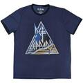 Def Leppard Triangle Logo (Ringer) Denim Blue M T-särk