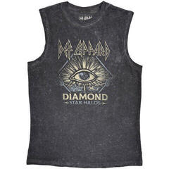 T-shirt Def Leppard Diamond Star Halos Charcoal Grey 2XL T-shirt