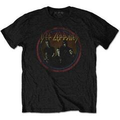 Skjorte Def Leppard Vintage Circle Black 2XL Skjorte