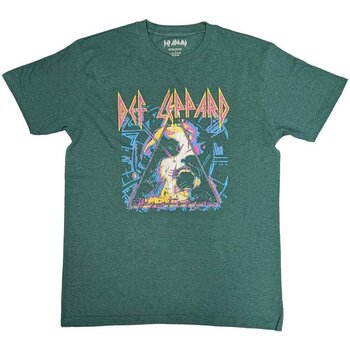 T-shirt Def Leppard Hysteria Album Art Green XL T-shirt - 1