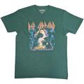 Def Leppard Hysteria Album Art Green XL T-Shirt