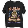 Def Leppard Hysteria '88 (Back Print) Black XL Marškinėliai