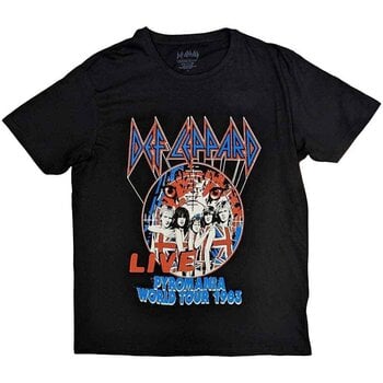 T-Shirt Def Leppard Pyro World Tour Black 2XL T-Shirt - 1