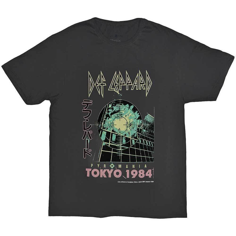 T-Shirt Def Leppard Tokyo Charcoal Grey M T-Shirt
