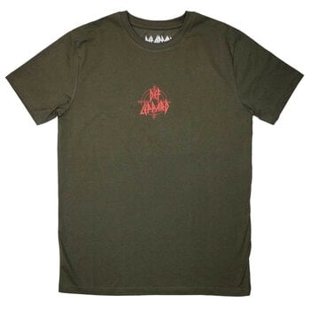 T-Shirt Def Leppard Mini Target Logo Green L T-Shirt - 1