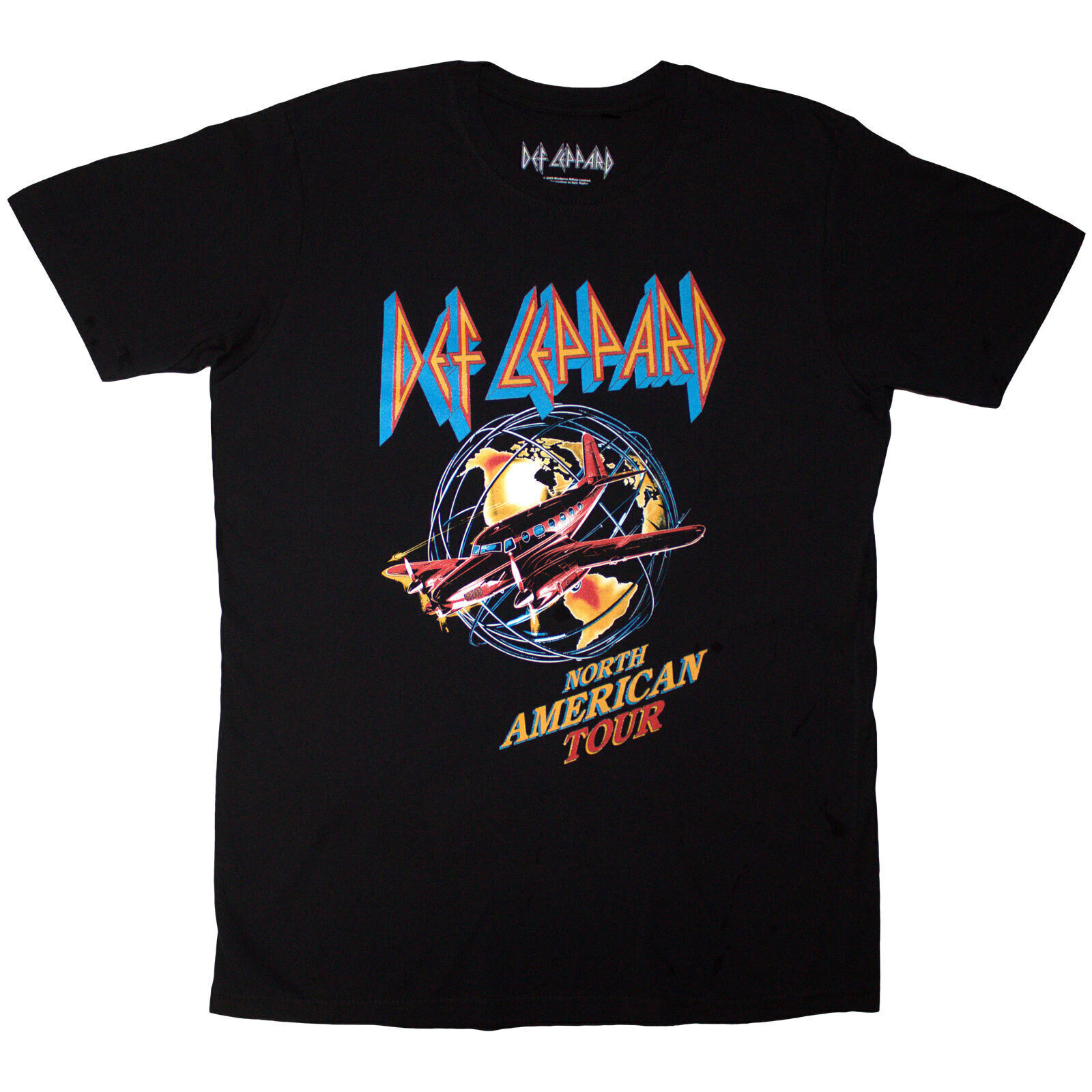 T-shirt Def Leppard North American Tour (Back Print) Black XL T-shirt