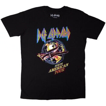 T-shirt Def Leppard North American Tour (Back Print) Black XL T-shirt - 1