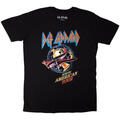 Def Leppard North American Tour (Back Print) Black XL Camiseta de manga corta