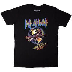 Skjorte Def Leppard North American Tour (Back Print) Black 2XL Skjorte