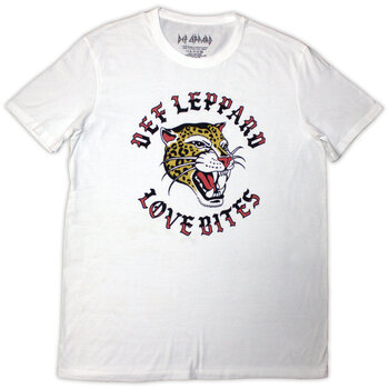 Shirt Def Leppard Love Bites Circle White M Shirt - 1