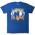 Def Leppard Band Photo Blue M Camiseta de manga corta