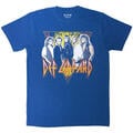 Def Leppard Band Photo Blue L T-Shirt