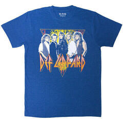 T-shirt Def Leppard Band Photo Blue XL T-shirt