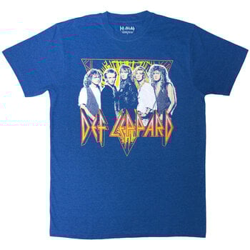 T-shirt Def Leppard Band Photo Blue 2XL T-shirt - 1