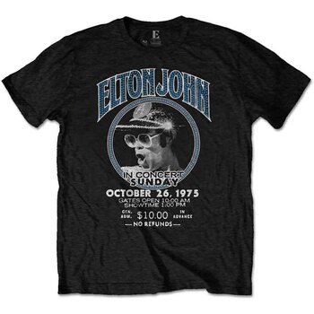 T-shirt Elton John Live In Concert Black M T-shirt - 1