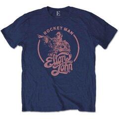 T-shirt Elton John Rocketman Circle Point Navy Blue 2XL T-shirt