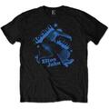 Elton John Rocketman Jump Black XL T-Shirt