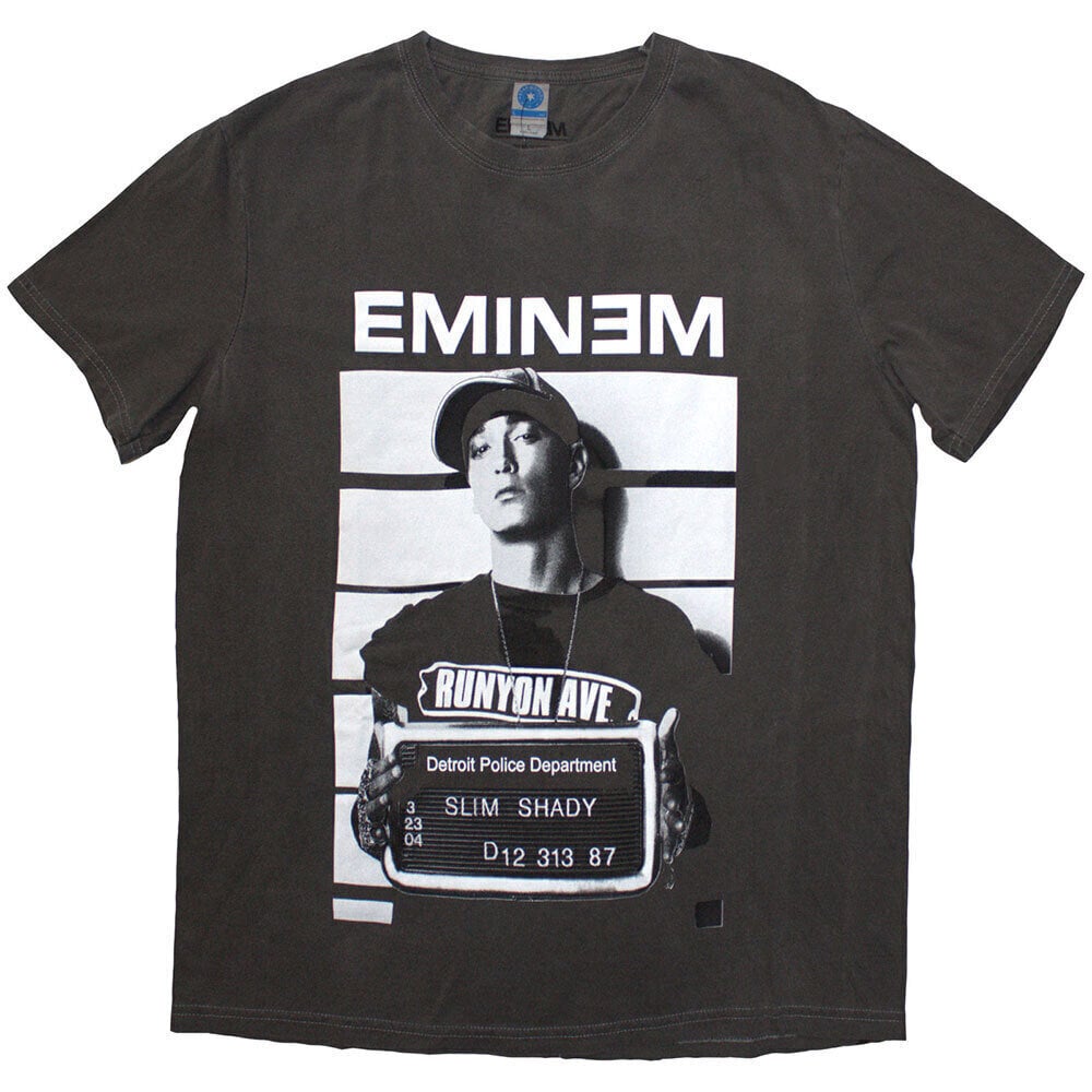 Marškinėliai Eminem Arrest (Wash Collection) Grey Wash 2XL Marškinėliai