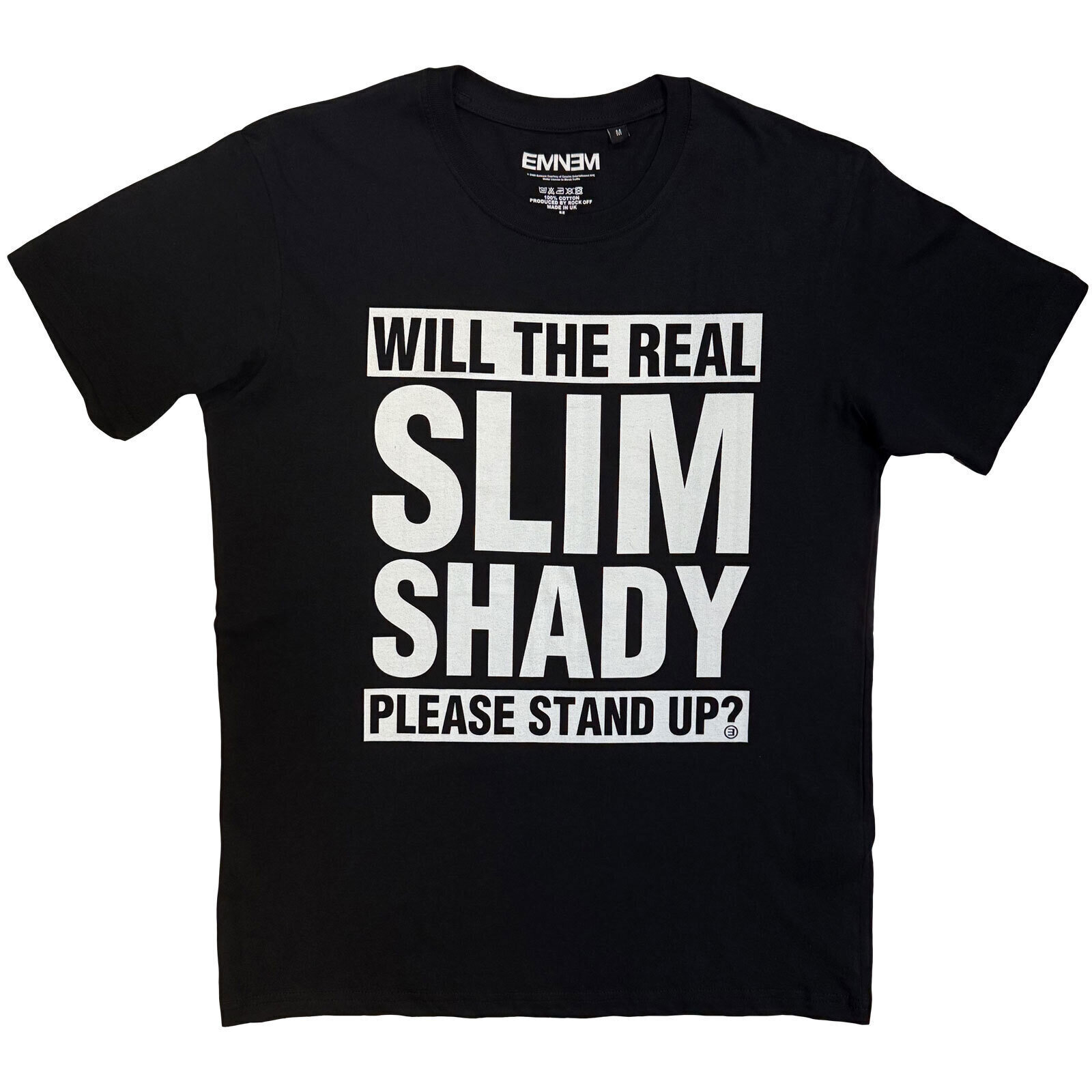 Skjorte Eminem Please Stand Up Black XL Skjorte