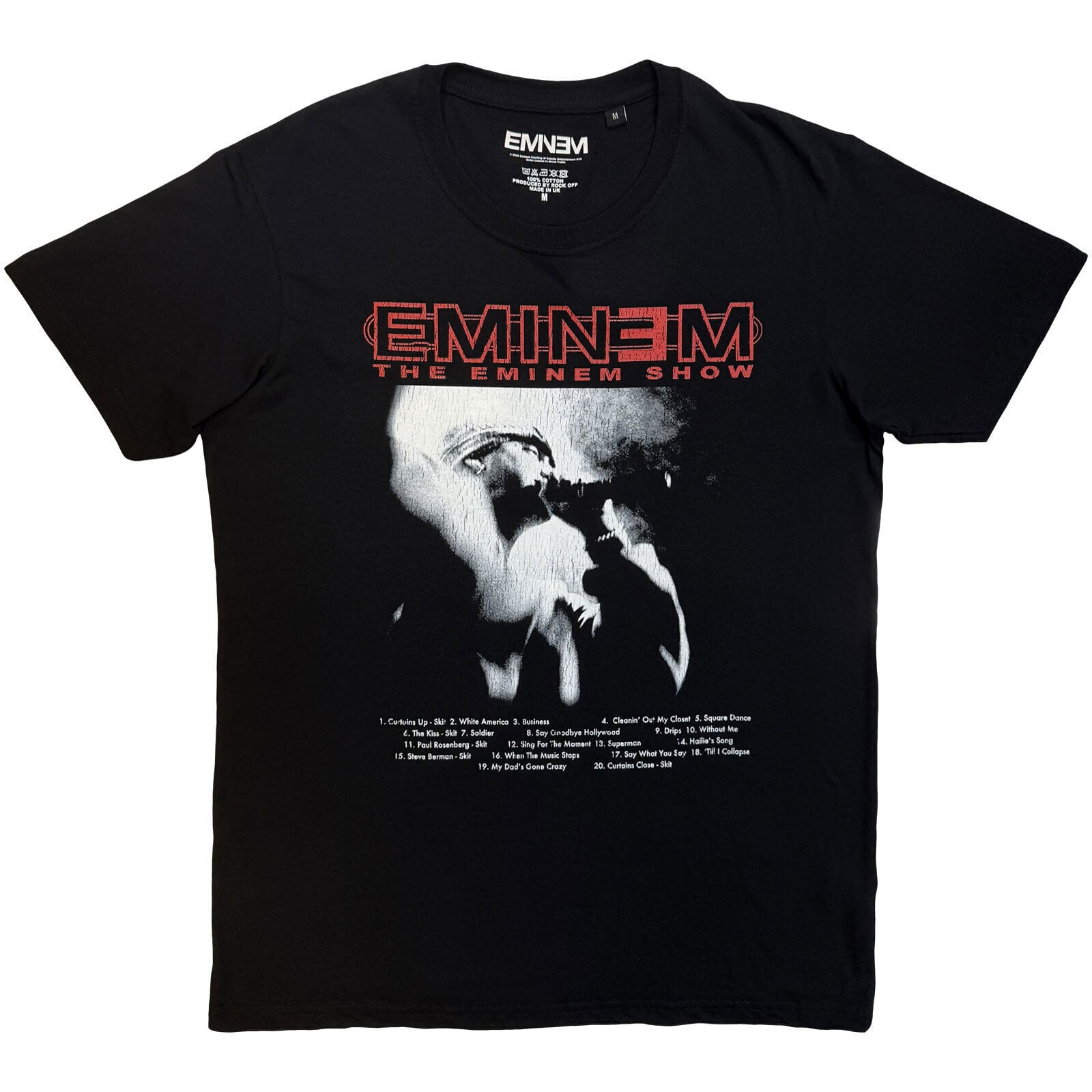 T-shirt Eminem Eminem Show (Back Print) Black L T-shirt