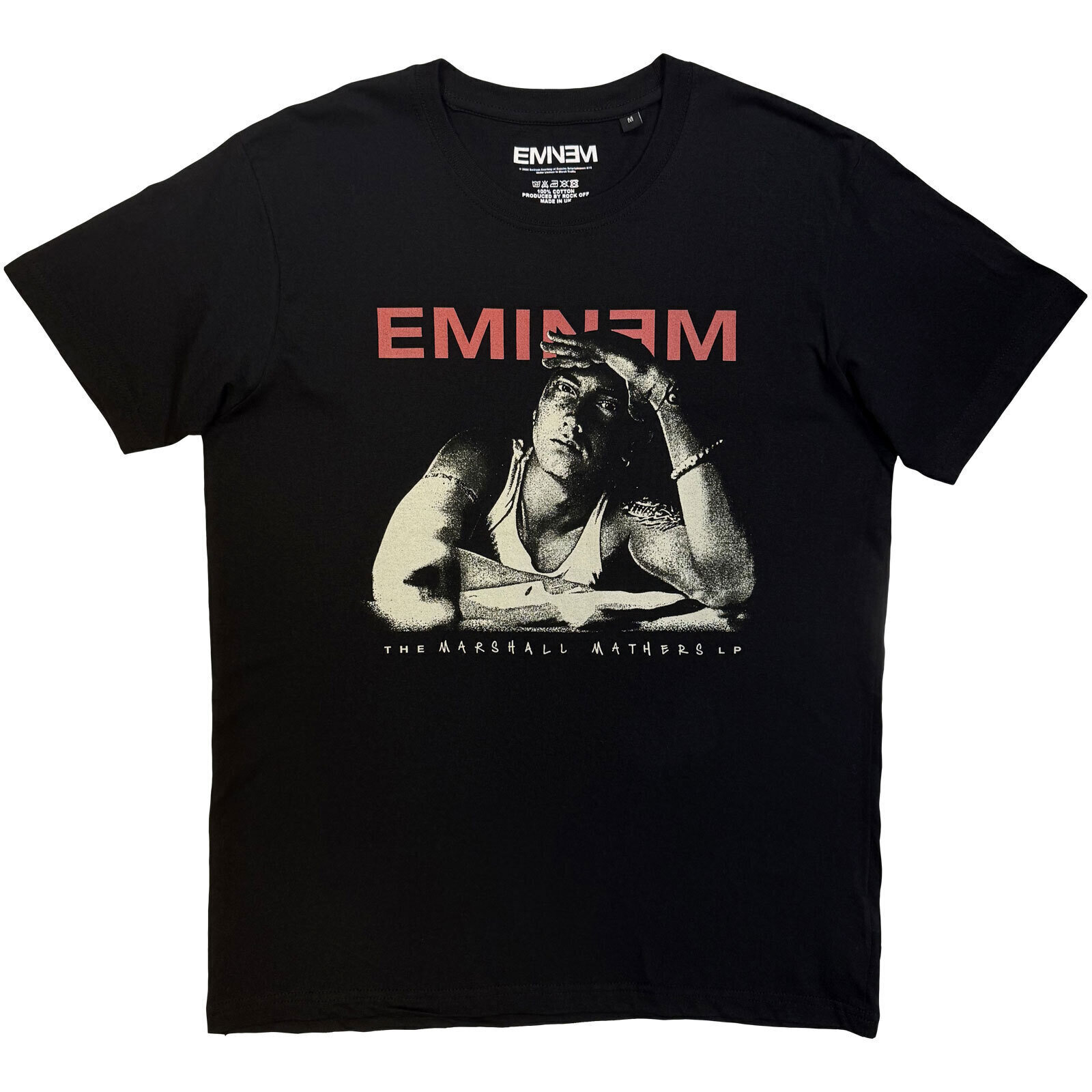 T-Shirt Eminem Eminem Script Lyrics (Back Print) Black L T-Shirt