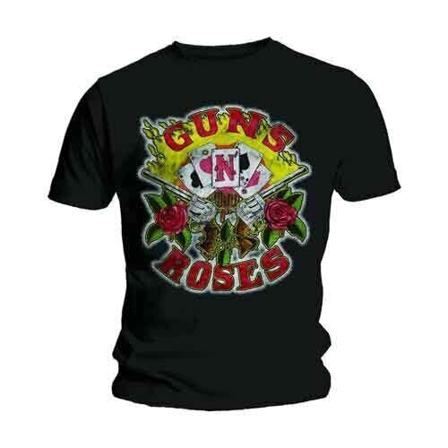 T-shirt Guns N' Roses Cards Black XL T-shirt