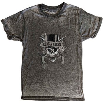 T-Shirt Guns N' Roses Faded Skull (Burnout) Charcoal Grey L T-Shirt - 1
