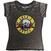 T-Shirt Guns N' Roses Classic Logo (Burnout) Charcoal Grey 2XL Ladies T-Shirt
