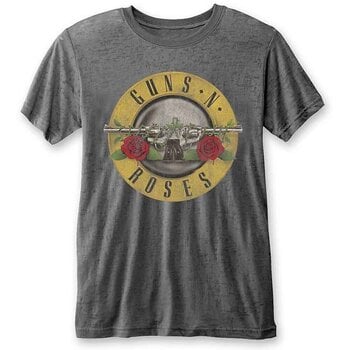 T-Shirt Guns N' Roses Classic Logo (Burnout) Charcoal Grey 2XL T-Shirt - 1