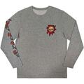 Guns N' Roses Splatter Seal (Back & Sleeve print) Grey L T-Shirt